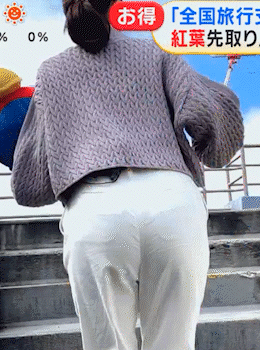 井上清華 パン線、尻GIF画像