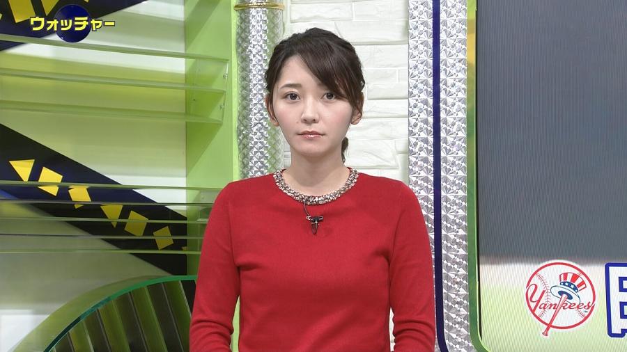 竹﨑由佳 ニット 着衣おっぱい