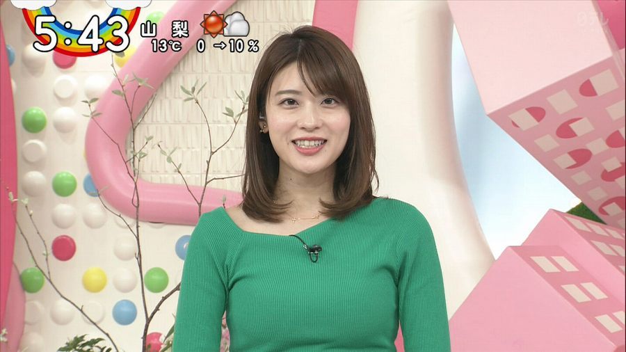 郡司恭子 ニット 着衣おっぱい